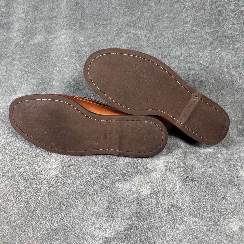 Sperry Gold Cup Authentic Original Boat Shoes Tan Leather Mens 8.5 W STS12428 - Picture 11 of 14